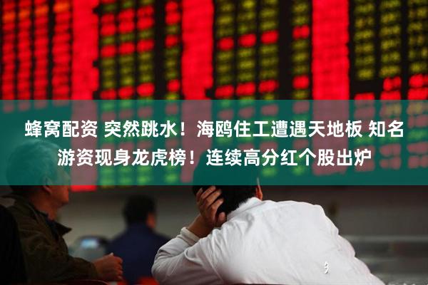 蜂窝配资 突然跳水！海鸥住工遭遇天地板 知名游资现身龙虎榜！连续高分红个股出炉